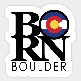 BORN Boulder Colorado Sticker